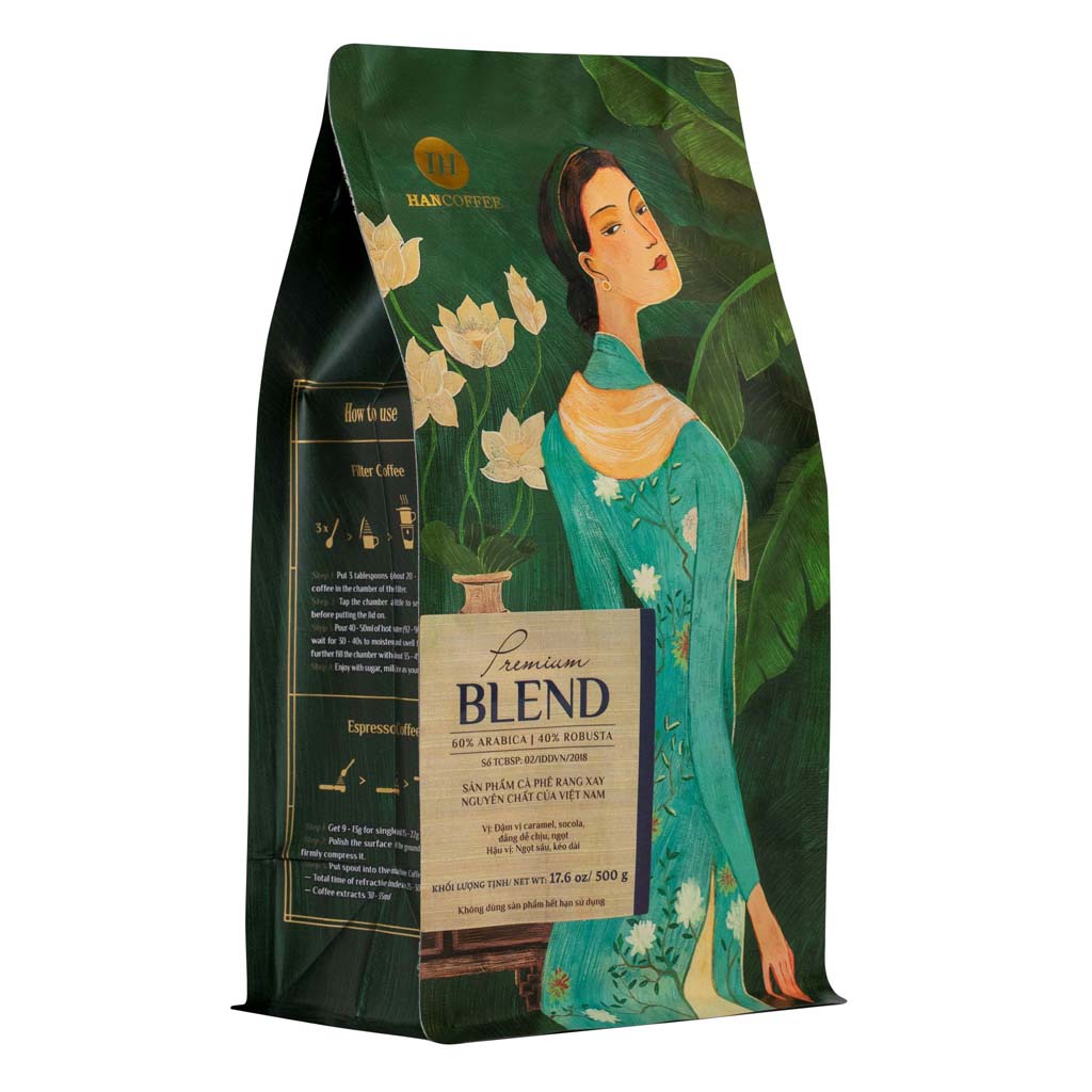 Кофе в зернах HanCoffee, 500 г - Premium Blend